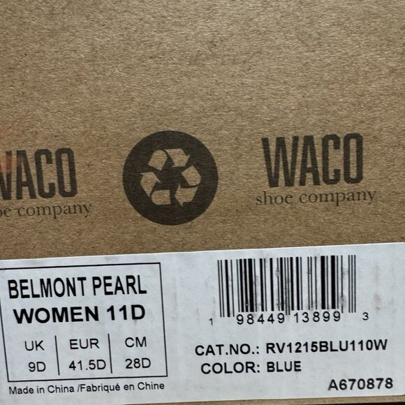 Waco Women’s Belmont Pearl Sneaker Size 11D - Picture 6 of 6